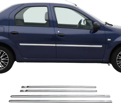 Image de Garniture Baguette de porte latérale pour Dacia Logan Limo en acier inox 4Pcs