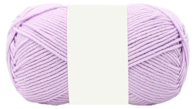Häkelgarn 2 x 100 g, Baumwolle, hellviolett, weich, für Anfänger