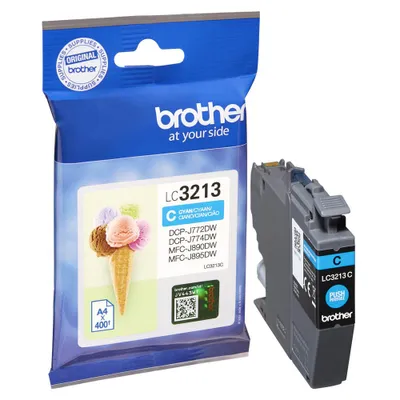 Obrázok produktu pre Brother LC3213C Tlačová kazeta 1 ks Originálna azúrová