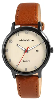 Produktbild von Herrenuhr Kunstleder  mit Kunstlederband und Datumsanzeige
