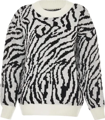 Produktbild von ebeeza damen strickpullover - wollweiss, M