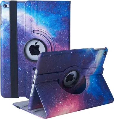 Produktbild von Hülle für iPad 9.7" 5./6. Generation (2017/2018), iPad Air 2, iPad Air - 360 Grad verstellbare Schutzhülle mit Auto Schlaf/Aufwach (Galaxy)