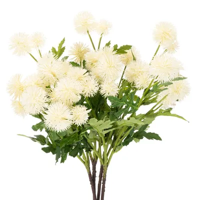 Produktbild von Künstliche Chrysanthemen Deko Blumenstrauß zur Tischdekoration, 4 Stück