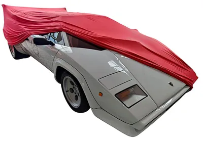 Image de Housse de voiture intérieure adaptée à Lamborghini Countach with spoiler Rouge
