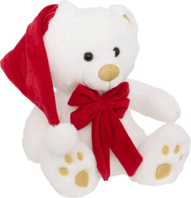 Image de Ours en peluche avec bonnet, 25 cm