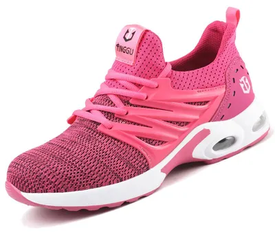 Produktbild von Sicherheitsschuhe fš¹r Damen und Herren, Sicherheitsschuhe, Arbeitsschuhe, Bauschuhe, Sicherheitsschuhe mit Stahlkappe, Rosa šC Gr??e 39