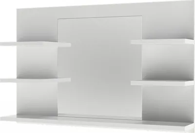 Immagine prodotto di Specchio contenitore bagno Vicco Wilbur Bianco 78 x 50 cm con ripiani, Model 56242