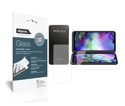 Obrázek produktu pro 1x ochranná fólie pro LG G8X ThinQ Dual Screen Case - Anti-Shock 9H Film dipos Glass Plastic Glass