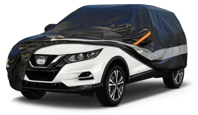 Produktbild von Autoabdeckung 10 Schichten Wasserdicht Atmungsaktiv für Nissan Qashqai (2007-2023) Schwarz
