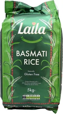 Produktbild von LAILA Basmati Reis 5kg | Premium Quality | Finest Old & Mature Basmati Rice