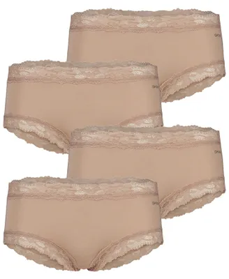 Produktbild von Skiny Damen Panty Modal Lace 4-Pack beige - Größe 36
