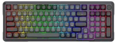 Produktbild von REDRAGON K688GB-RGB-PRO Bragi, Kabellos, USB + RF Wireless + Bluetooth, Mechanischer Switch, Schwarz