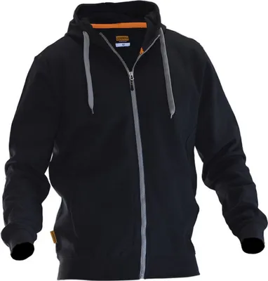 Produktbild von Jobman - Hoodie mit durchgehendem Reißverschluss für Herren/Damen Uni BC5191 (XL) (Schwarz)