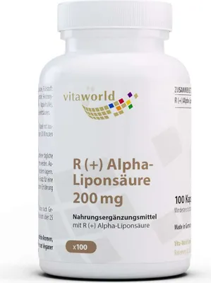 Produktbild von Alpha Liponsäure 200 R+ Kapseln 100 St