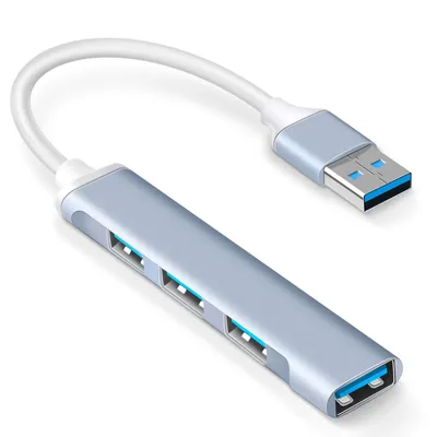 Immagine prodotto di Hub USB Minicee a 4 porte USB 3.0 e 2.0, da USB-C a USB-A, in alluminio