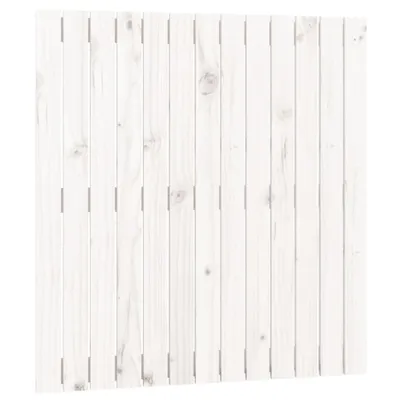 Produktbild von Wand-Kopfteil Weiß 82,5x3x90 cm Massivholz Kiefer