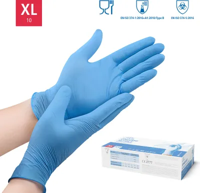 Produktbild von 100x Nitril-Einweghandschuhe XL