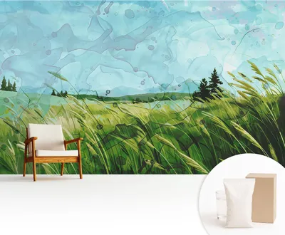 Obrázok produktu pre Samolepiaca fototapeta – 416 x 254 cm – tapeta – nástenná tapeta – nástenné obrazy – samolepiaca fólia – dekoratívna fólia – tapetová fólia – stena – dekorácia – obývacia izba – zelené krajiny