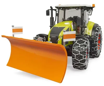 Obrázek produktu pro Bruder Claas Axion 950 se sněhovými řetězy a radlicí