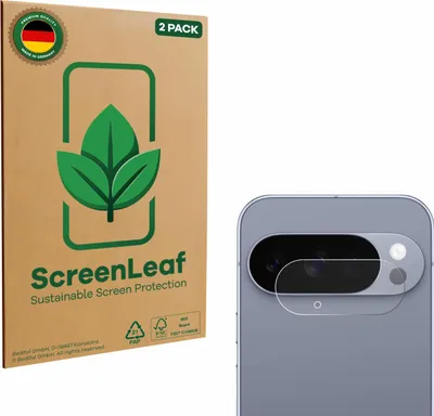 Produktbild von 2x ScreenLeaf Schutzfolie für Google Pixel 10 Pro (NUR Kameraschutz) nachhaltiger Displayschutz Display Schutz Folie Klar Transparent