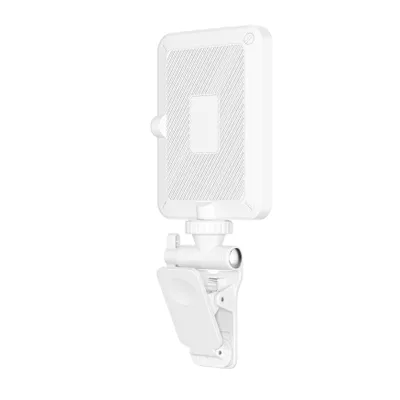 Produktbild von ZELURXX Tragbares LED-Fülllicht 2000mAh Akku Zweifarbig einstellbar 360° drehbar Kompatibel mit Kamera Handy, Weiß