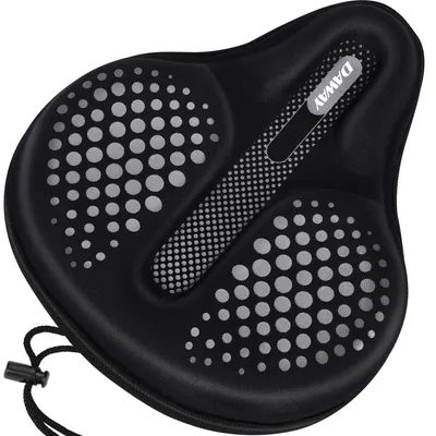 Image de Coussin de selle de vélo, en gel extra souple, pour vélo d'appartement, large