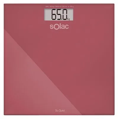 Produktbild von Solac PD7624, Elektronische Personenwaage, 180 kg, 100 g, 3 kg, Gehärtetes Glas, LCD