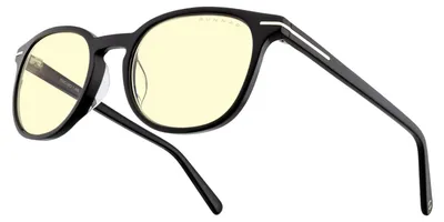 Produktbild von GUNNAR Gaming- und Computerbrillen - Davis - Rahmenfarbe: Onyx, Linsentönung: Amber (Blockiert 65% des blauen Lichts & 100% UV-Licht) - Blaulichtblockierende Brillen