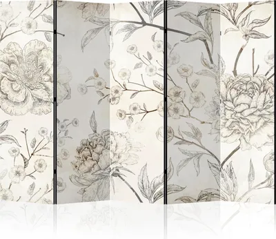 Immagine prodotto di LUMASOUL Paravento Monofacciale, paravento divisorio per interni, Motivo floreale, 225x172 cm