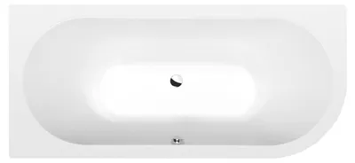 Produktbild von Polysan VIVA L Asymmetrische Badewanne 175x80x47cm, links, weiß matt