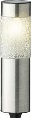 Produktbild von LED Solarleuchte Solarstecker 22cm Edelstahl Dauerbetrieb 6h warmweiß
