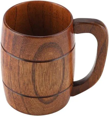 Produktbild von Holzbecher für Rotwein Kaffee Tee Milch - Naturholz