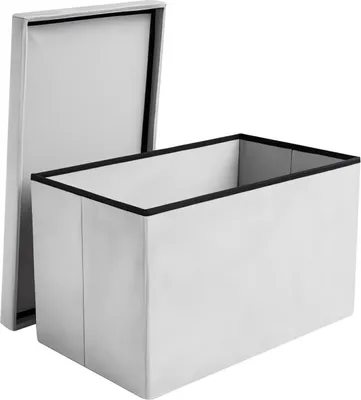 Obrázek produktu pro Ruhhy 25994 Taburet skládací látkový, 80 kg, 60 x 30 x 30 cm, světle šedá