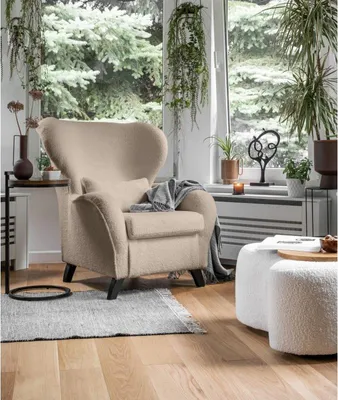 Produktbild von MIUFORM Miuf Bouclé - Sessel - 92x92cm - Creme - Loungesessel Polstersessel
