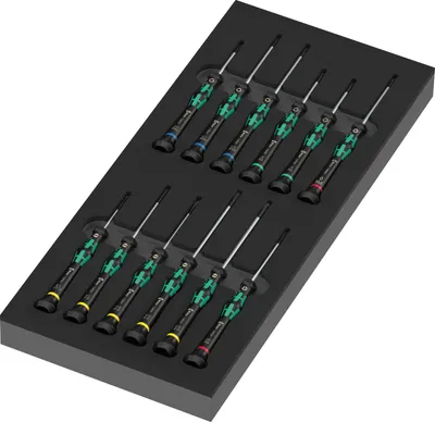 Produktbild von Wera 9716 Schaumstoffeinlage Schraubendreher Kraftform Micro Set 2