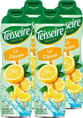 Produktbild von Teisseire Getränke-Sirup Lemon/Zitrone 600ml - Intensiv im Geschmack (4er Pack)
