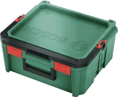 Image de Boîte de rangement Bosch SystemBox, Taille M, Plastique durable, Verte, Organisation affaires