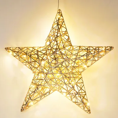 Obrázek produktu pro Vánoční dekorace, LED hvězda, 30 cm