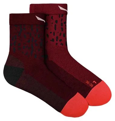 Produktbild von Mountain Trainer Salamander Merino Kurze Socken Damen - Salewa, Farbe:1501-flame/1570, Größe:42-44