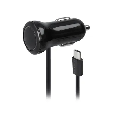 Produktbild von Forever Auto KFZ Ladegerät Ladekabel USB-C Typ c 2,1A Zigarettenanzünder 1,2 m Handy