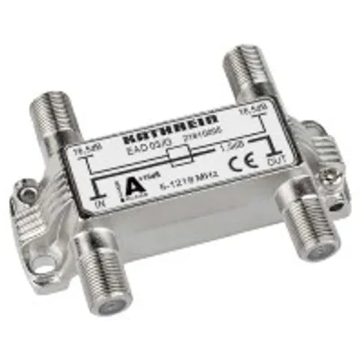 Obrázek produktu pro Kathrein EAD 03/G, 75 ohm, 5 - 1218 MHz, Stříbrná, Zinek, 1 kusů, F