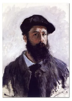Image de Giallobus - Autoportrait - Claude Monet - 100L x 140l cm - Tableau - Verre acrylique