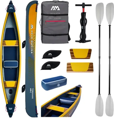 Produktbild von Aqua Marina TOMAHAWK AIR-C 3 Personen Kajak inflatable Kanau Tourenkajak Paddel