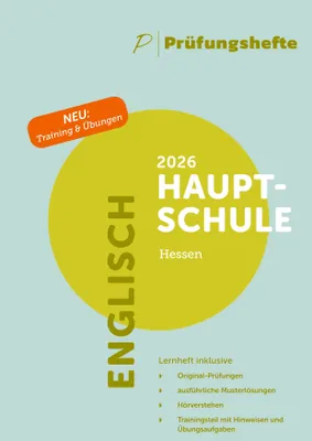 Produktbild von Prüfungsheft & Training - 2026 Englisch Hauptschule - Hessen - Original-Prüfungen und Lösungen