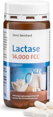 Produktbild von Sanct Bernhard Lactase-Enzym-Kapseln 14000 FCC - 150 Kapseln