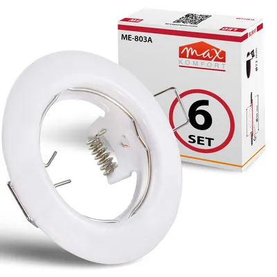 Produktbild von 6 x Einbaustrahler 863A-TP-WH, Weiß, mit GU10 Fassung