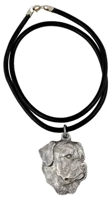 Produktbild von Rottweiler II - Halskette mit Hund, versilberter Anhänger für Hundefans, einzigartiger Schmuck der Marke Art-Dog