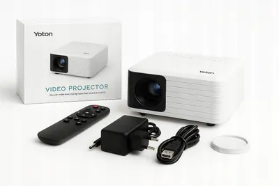 Obrázek produktu pro Yoton Y3-PW Mini projektor 5500Lumen, WiFi Bluetooth projektor s podporou Full HD 1080P, nativní 720P, kompatibilní s notebookem/PC/smartphonem