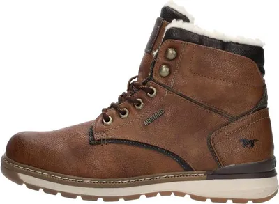 Produktbild von Mustang Veterschoenen Hoog  Veterschoenen Hoog - Cognac - Maat 44