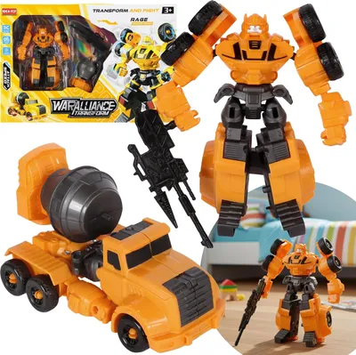 Obrázek produktu pro ROBOT transformující se hračka, oranžový robot auto 2v1, hračka pro děti 3+ MEGA CREATIVE